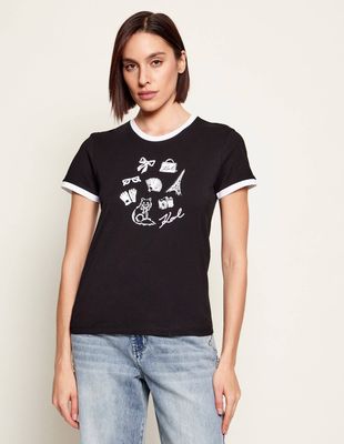 Karl Lagerfeld - Bluzka damska ze sklepu: Gomez Fashion Store w kategorii: Bluzki damskie - zdjęcie 874714-BD9-10338_KL261W000041666