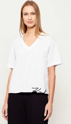 Bluzka damska wiosenna Karl Lagerfeld ze sklepu: Gomez Fashion Store w kategorii: Bluzki damskie - zdjęcie 874714-BD9-10338_KL261W000042100
