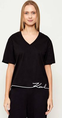 Bluzka damska casual na wiosnę Karl Lagerfeld ze sklepu: Gomez Fashion Store w kategorii: Bluzki damskie - zdjęcie 874714-BD9-10338_KL261W000042666