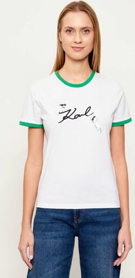 Karl Lagerfeld - Bluzka damska w stylu młodzieżowym ze sklepu: Gomez Fashion Store w kategorii: Bluzki damskie - zdjęcie 874714-BD9-10338_KL261W000046100