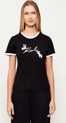 Bluzka damska w stylu młodzieżowym Karl Lagerfeld ze sklepu: Gomez Fashion Store w kategorii: Bluzki damskie - zdjęcie 874714-BD9-10338_KL261W000046666