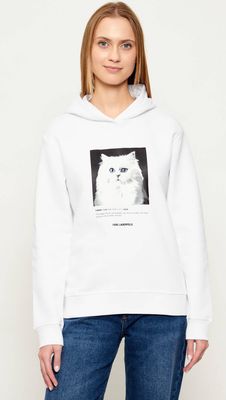 Bluza damska jesienna Karl Lagerfeld ze sklepu: Gomez Fashion Store w kategorii: Bluzy damskie - zdjęcie 874714-BD9-10338_KL261W000048100