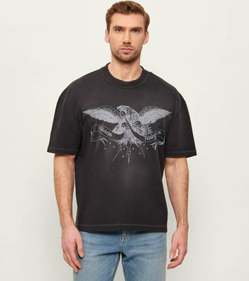 T-shirt męski młodzieżowy na wiosnę AllSaints ze sklepu: Gomez Fashion Store w kategorii: T-shirty męskie - zdjęcie 874714-BD9-10338_AA262M000001000