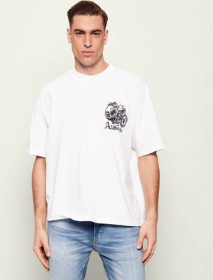 T-shirt męski letni na wiosnę AllSaints ze sklepu: Gomez Fashion Store w kategorii: T-shirty męskie - zdjęcie 874714-BD9-10338_AA262M000028004
