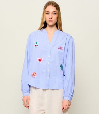 Koszula damska ST.Barth ze sklepu: Gomez Fashion Store w kategorii: Koszule damskie - zdjęcie 874714-BD9-10338_SB262W000010291