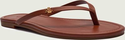 Klapki damskie na lato LAUREN RALPH LAUREN ze sklepu: Gomez Fashion Store w kategorii: Klapki damskie - zdjęcie 874714-BD9-10338_RL252W00002977K