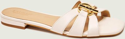 Klapki damskie na lato LAUREN RALPH LAUREN ze sklepu: Gomez Fashion Store w kategorii: Klapki damskie - zdjęcie 874714-BD9-10338_RL262W00010098T