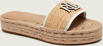 Klapki damskie na lato LAUREN RALPH LAUREN ze sklepu: Gomez Fashion Store w kategorii: Klapki damskie - zdjęcie 874714-BD9-10338_RL262W00010510U