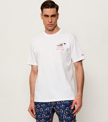 T-shirt męski letni ST.Barth ze sklepu: Gomez Fashion Store w kategorii: T-shirty męskie - zdjęcie 874714-BD9-10338_SB262M000004348
