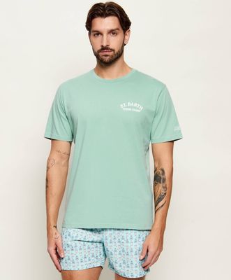 T-shirt męski na lato ST.Barth ze sklepu: Gomez Fashion Store w kategorii: T-shirty męskie - zdjęcie 874714-BD9-10338_SB262M000005357