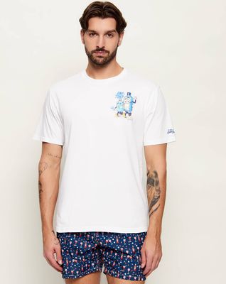 T-shirt męski na wiosnę w stylu młodzieżowym ST.Barth ze sklepu: Gomez Fashion Store w kategorii: T-shirty męskie - zdjęcie 874714-BD9-10338_SB262M000005363