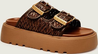 Klapki damskie na lato Casadei ze sklepu: Gomez Fashion Store w kategorii: Klapki damskie - zdjęcie 874714-BD9-10338_CD262W000004051