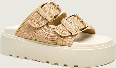 Klapki damskie na lato Casadei ze sklepu: Gomez Fashion Store w kategorii: Klapki damskie - zdjęcie 874714-BD9-10338_CD262W000006029