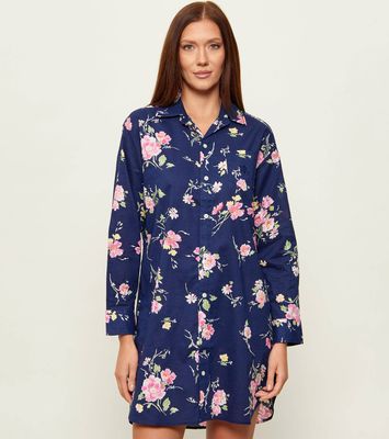Koszula nocna w kwiaty w nadruki LAUREN RALPH LAUREN ze sklepu: Gomez Fashion Store w kategorii: Koszule nocne - zdjęcie 874714-BD9-10338_RL262W000126JQ8