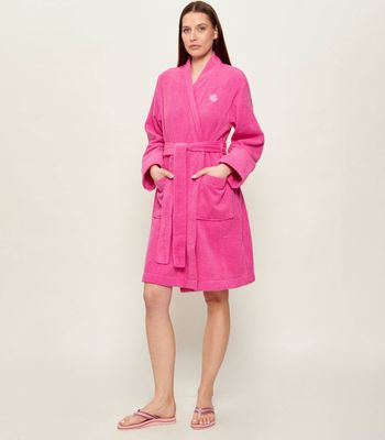 Szlafrok damski casual LAUREN RALPH LAUREN ze sklepu: Gomez Fashion Store w kategorii: Szlafroki damskie - zdjęcie 874714-BD9-10338_RL262W00013121U