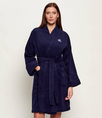 Szlafrok damski gładki LAUREN RALPH LAUREN ze sklepu: Gomez Fashion Store w kategorii: Szlafroki damskie - zdjęcie 874714-BD9-10338_RL262W000131W96