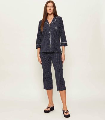 Piżama bez wzorów LAUREN RALPH LAUREN ze sklepu: Gomez Fashion Store w kategorii: Piżamy damskie - zdjęcie 874714-BD9-10338_RL262W000132IK8