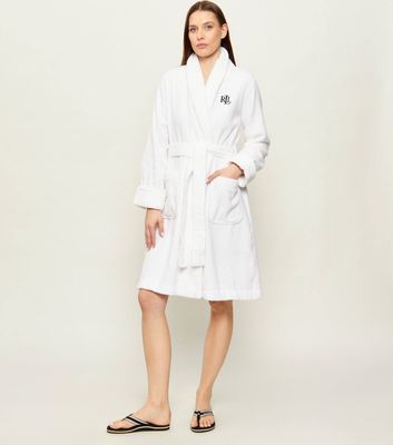 LAUREN RALPH LAUREN - Szlafrok damski bez wzorów ze sklepu: Gomez Fashion Store w kategorii: Szlafroki damskie - zdjęcie 874714-BD9-10338_RL262W000134W95