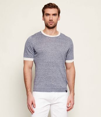 T-shirt męski na wiosnę Fay ze sklepu: Gomez Fashion Store w kategorii: T-shirty męskie - zdjęcie 874714-BD9-10338_FA262M000014016