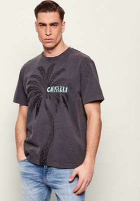 T-shirt męski wiosenny Just Cavalli ze sklepu: Gomez Fashion Store w kategorii: T-shirty męskie - zdjęcie 874714-BD9-10338_CA262M000035899