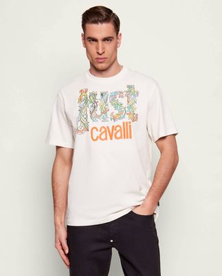 T-shirt męski młodzieżowy Just Cavalli ze sklepu: Gomez Fashion Store w kategorii: T-shirty męskie - zdjęcie 874714-BD9-10338_CA262M000030047