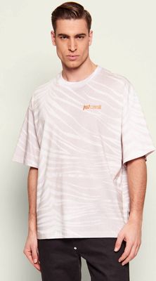 T-shirt męski casual Just Cavalli ze sklepu: Gomez Fashion Store w kategorii: T-shirty męskie - zdjęcie 874714-BD9-10338_CA262M000041995
