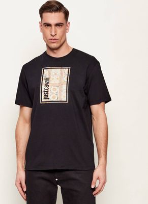 T-shirt męski na wiosnę Just Cavalli ze sklepu: Gomez Fashion Store w kategorii: T-shirty męskie - zdjęcie 874714-BD9-10338_CA262M000033899