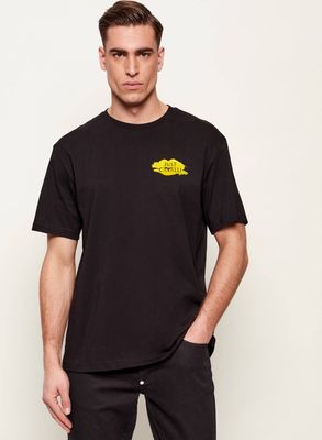 T-shirt męski na wiosnę młodzieżowy Just Cavalli ze sklepu: Gomez Fashion Store w kategorii: T-shirty męskie - zdjęcie 874714-BD9-10338_CA262M000034899