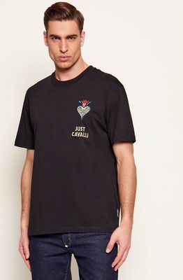 T-shirt męski letni Just Cavalli ze sklepu: Gomez Fashion Store w kategorii: T-shirty męskie - zdjęcie 874714-BD9-10338_CA262M000028899