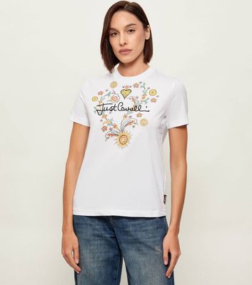 Just Cavalli - Bluzka damska na lato ze sklepu: Gomez Fashion Store w kategorii: Bluzki damskie - zdjęcie 874714-BD9-10338_CA262W000016005