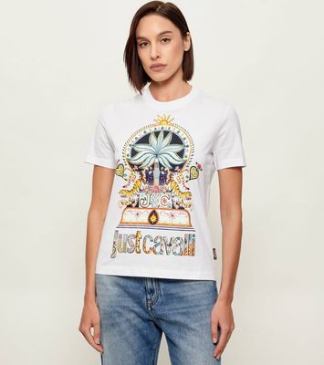 Bluzka damska Just Cavalli ze sklepu: Gomez Fashion Store w kategorii: Bluzki damskie - zdjęcie 874714-BD9-10338_CA262W000019005