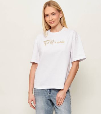 Bluzka damska Just Cavalli ze sklepu: Gomez Fashion Store w kategorii: Bluzki damskie - zdjęcie 874714-BD9-10338_CA262W000024008