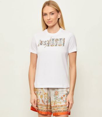 Bluzka damska na lato Just Cavalli ze sklepu: Gomez Fashion Store w kategorii: Bluzki damskie - zdjęcie 874714-BD9-10338_CA262W000018C09