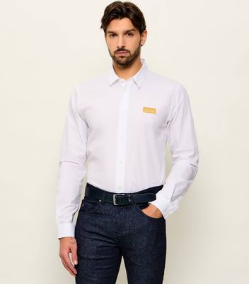 Koszula męska z klasycznym kołnierzykiem Versace Jeans Couture ze sklepu: Gomez Fashion Store w kategorii: Koszule męskie - zdjęcie 874714-BD9-10338_VR262M000007A10