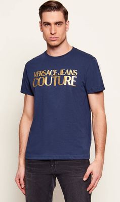 Versace Jeans Couture - T-shirt męski letni ze sklepu: Gomez Fashion Store w kategorii: T-shirty męskie - zdjęcie 874714-BD9-10338_VR262M000011A25