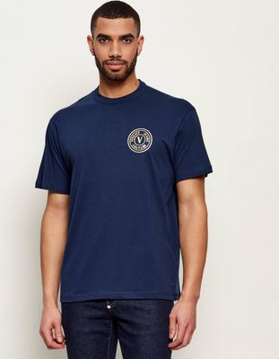T-shirt męski na wiosnę Versace Jeans Couture ze sklepu: Gomez Fashion Store w kategorii: T-shirty męskie - zdjęcie 874714-BD9-10338_VR262M000019A25