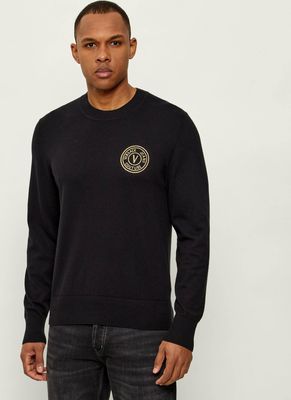Sweter męski casual Versace Jeans Couture ze sklepu: Gomez Fashion Store w kategorii: Swetry męskie - zdjęcie 874714-BD9-10338_VR262M000005A06