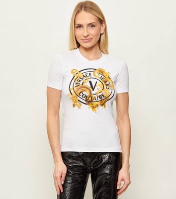 Bluzka damska na wiosnę Versace Jeans Couture ze sklepu: Gomez Fashion Store w kategorii: Bluzki damskie - zdjęcie 874714-BD9-10338_VR262W000002A10