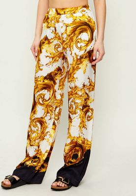 Spodnie damskie boho Versace Jeans Couture ze sklepu: Gomez Fashion Store w kategorii: Spodnie damskie - zdjęcie 874714-BD9-10338_VR262W000011A51