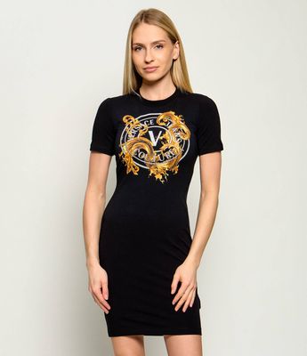 Sukienka prosta Versace Jeans Couture ze sklepu: Gomez Fashion Store w kategorii: Sukienki - zdjęcie 874714-BD9-10338_VR262W000025A06