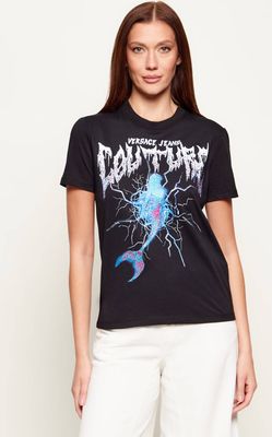 Bluzka damska w stylu młodzieżowym Versace Jeans Couture ze sklepu: Gomez Fashion Store w kategorii: Bluzki damskie - zdjęcie 874714-BD9-10338_VR262W000008899