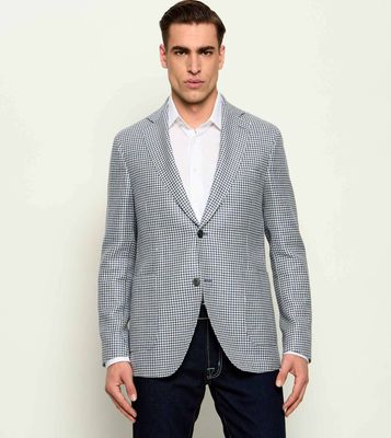 Marynarka męska na lato Oscar Jacobson ze sklepu: Gomez Fashion Store w kategorii: Marynarki męskie - zdjęcie 874714-BD9-10338_OJ262M000013122