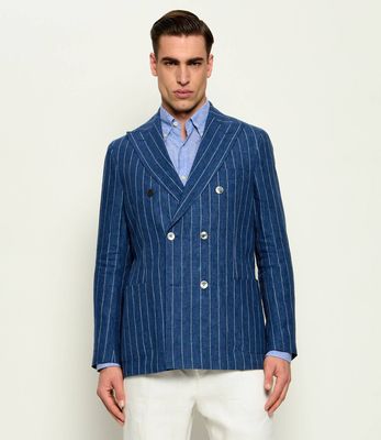 Marynarka męska elegancka Oscar Jacobson ze sklepu: Gomez Fashion Store w kategorii: Marynarki męskie - zdjęcie 874714-BD9-10338_OJ262M000017121