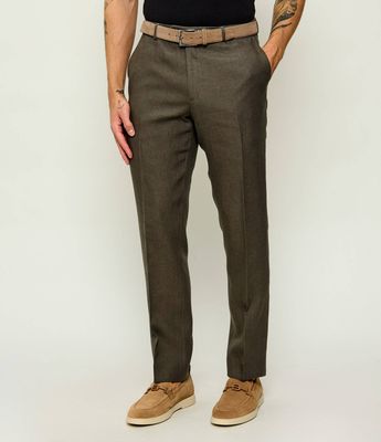 Spodnie męskie na lato Oscar Jacobson ze sklepu: Gomez Fashion Store w kategorii: Spodnie męskie - zdjęcie 874714-BD9-10338_OJ262M000022118