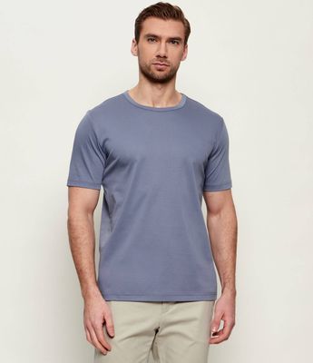T-shirt męski casualowy TIGER OF SWEDEN ze sklepu: Gomez Fashion Store w kategorii: T-shirty męskie - zdjęcie 874714-BD9-10338_TG262M000001039