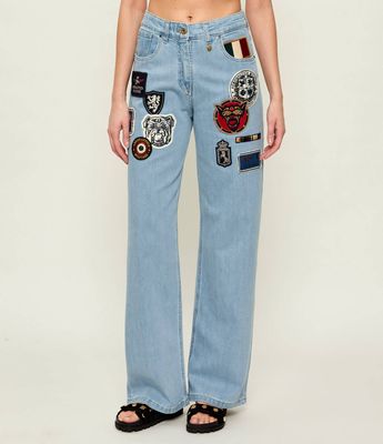 Jeansy damskie na wiosnę Aeronautica Militare ze sklepu: Gomez Fashion Store w kategorii: Jeansy damskie - zdjęcie 874714-BD9-10338_AM261W000009423