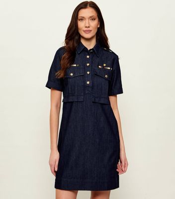 Sukienka na wiosnę Aeronautica Militare ze sklepu: Gomez Fashion Store w kategorii: Sukienki - zdjęcie 874714-BD9-10338_AM261W000014419