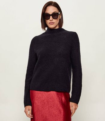 Sweter damski zimowy BOSS BLACK ze sklepu: Gomez Fashion Store w kategorii: Swetry damskie - zdjęcie 874714-BD9-10338_BB255W000072001