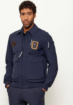 Kurtka męska na wiosnę Aeronautica Militare ze sklepu: Gomez Fashion Store w kategorii: Kurtki męskie - zdjęcie 874714-BD9-10338_AM261M000001001