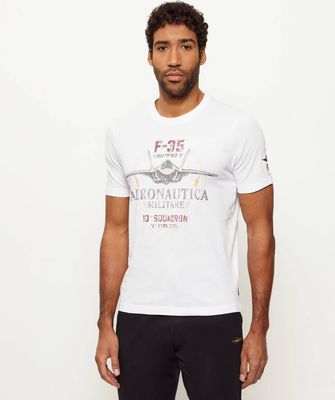 T-shirt męski młodzieżowy Aeronautica Militare ze sklepu: Gomez Fashion Store w kategorii: T-shirty męskie - zdjęcie 874714-BD9-10338_AM261M000010002